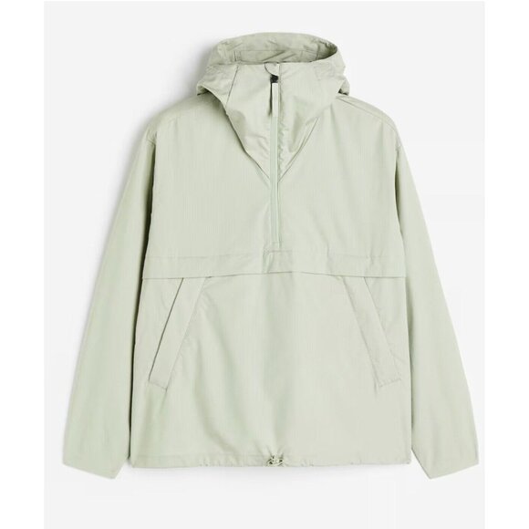 H&M Men's Size L Windproof Water-Repellent Hooded Jacket Relaxed Anorak $74 - Picture 1 of 14